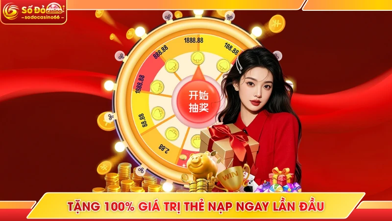 Tặng 100% giá trị thẻ nạp ngay lần đầu 
